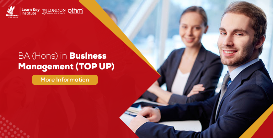 BA (Hons) in Business Management (Top Up) awarded by University of Chichester)