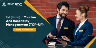 BA (Hons) in Tourism and Hospitality Management (top-up) awarded by University of Chichester)